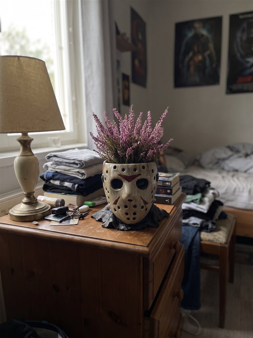 Customer photo of Jason planter on a nightstand